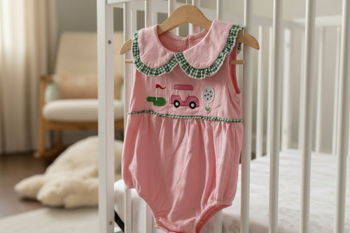 12-18 Mo. Pink Golf Romper