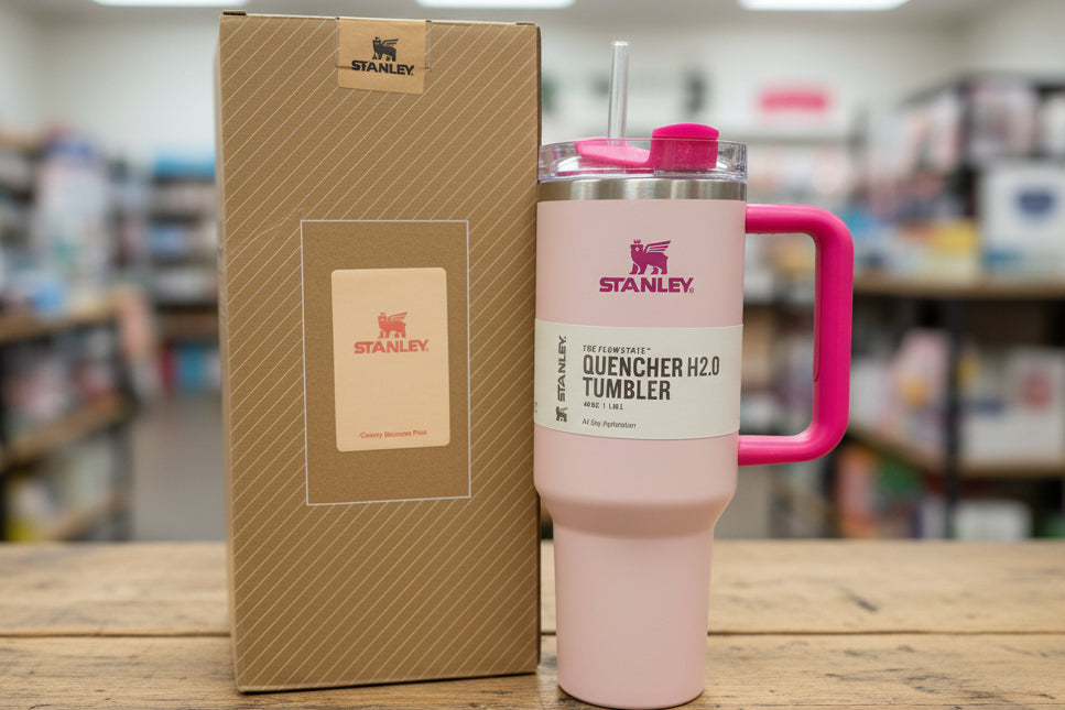 Stanley Quencher H2.0 Flowstate Tumbler- Cherry Blossom Pink