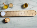 Grooved Breadboard with Dipping Bowl
