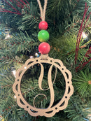 Wooden Personalized Letter Car Charm
