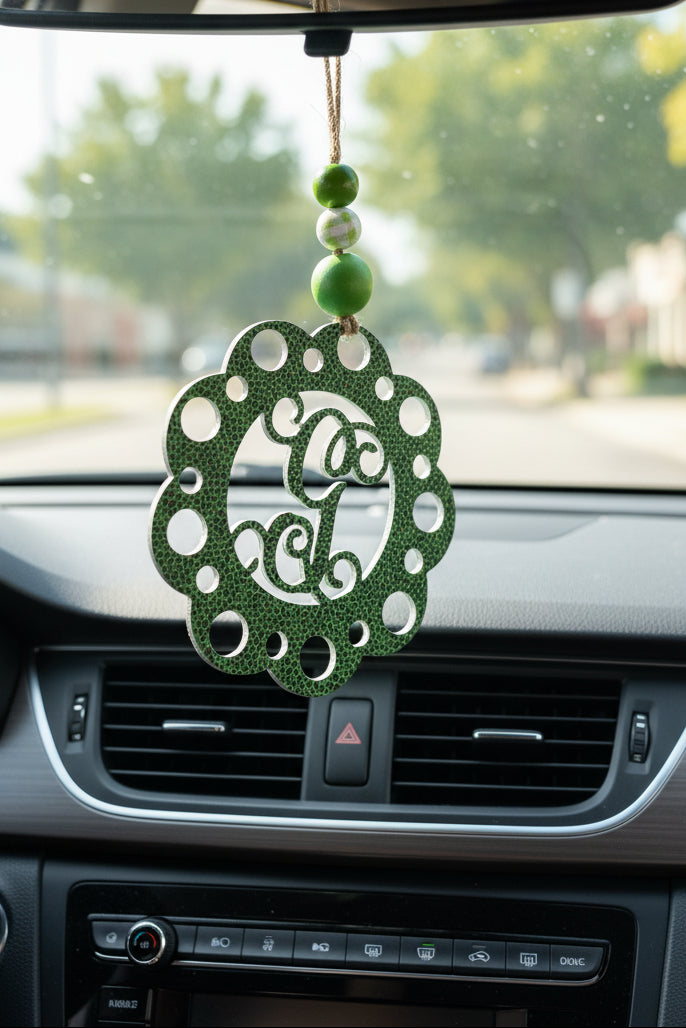 Acrylic Personalized Letter Car Charm/Ornament