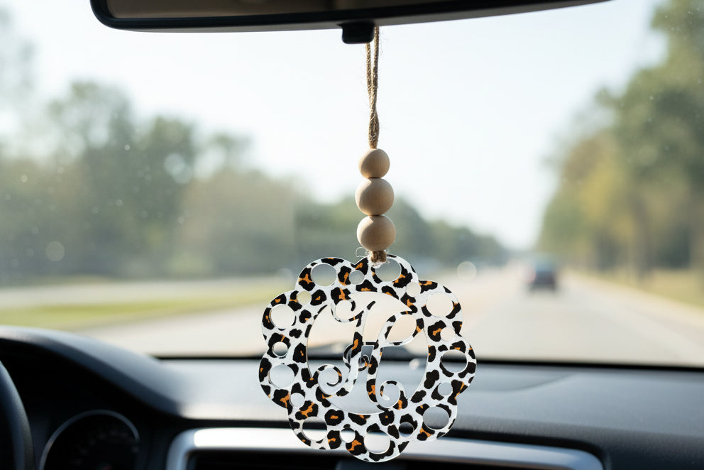 Acrylic Personalized Letter Car Charm/Ornament