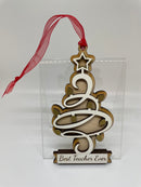 "Best Teacher Ever" Ornaments