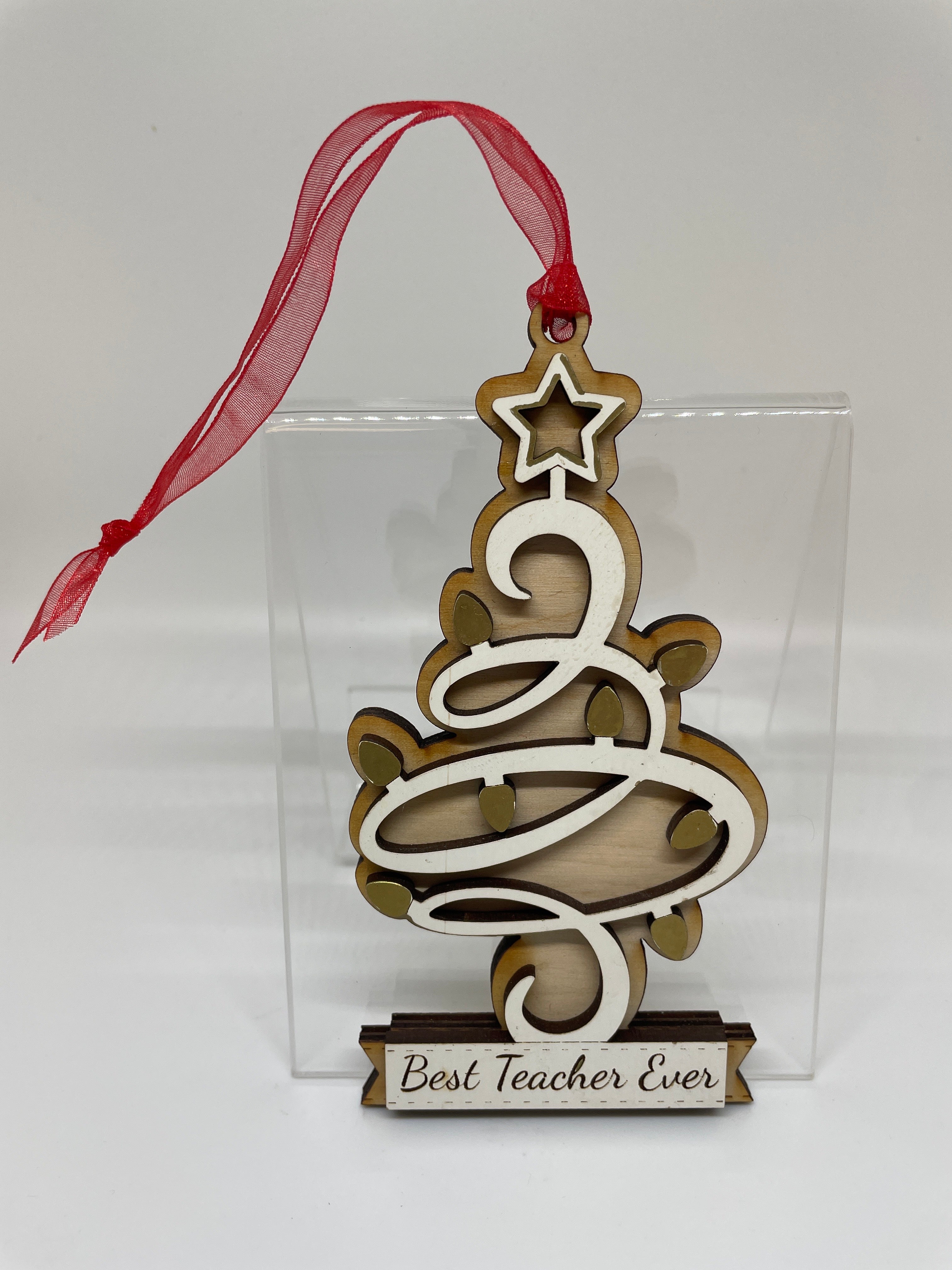 "Best Teacher Ever" Ornaments