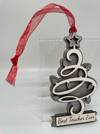 "Best Teacher Ever" Ornaments