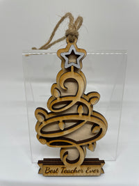 "Best Teacher Ever" Ornaments