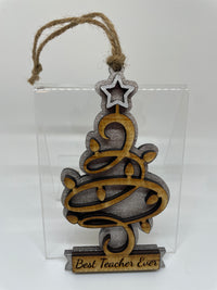 "Best Teacher Ever" Ornaments