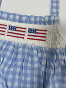 6-12 Mo. Smocked Flag Romper