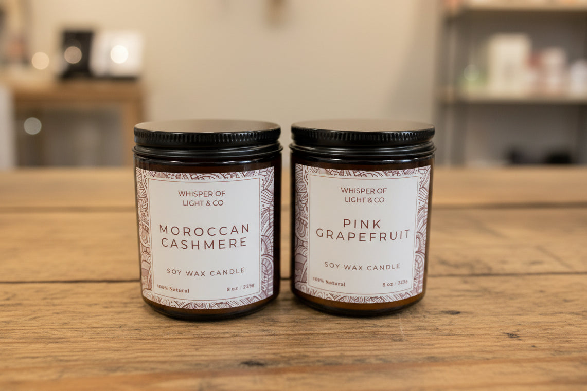 8 oz. Handmade Natural Soy Wax Candles