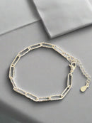 Sterling Silver Paperclip Bracelet