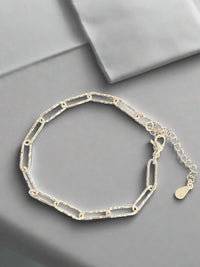 Sterling Silver Paperclip Bracelet