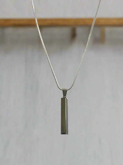 Sterling Silver Personalized Bar Necklace