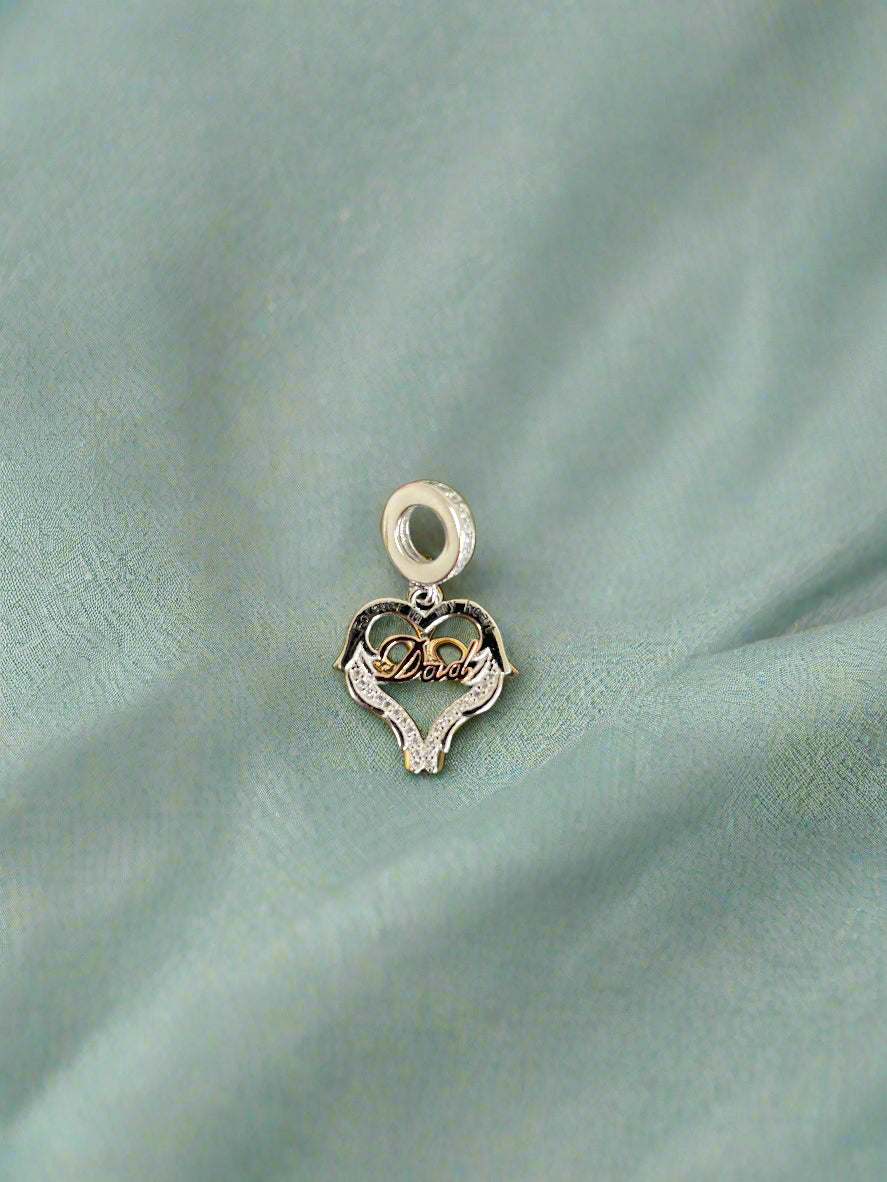 S925 "Dad" Charm