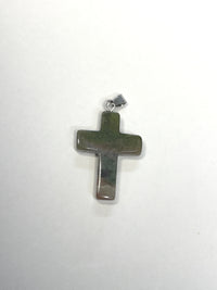 Natural Stone Cross Pendent Necklaces