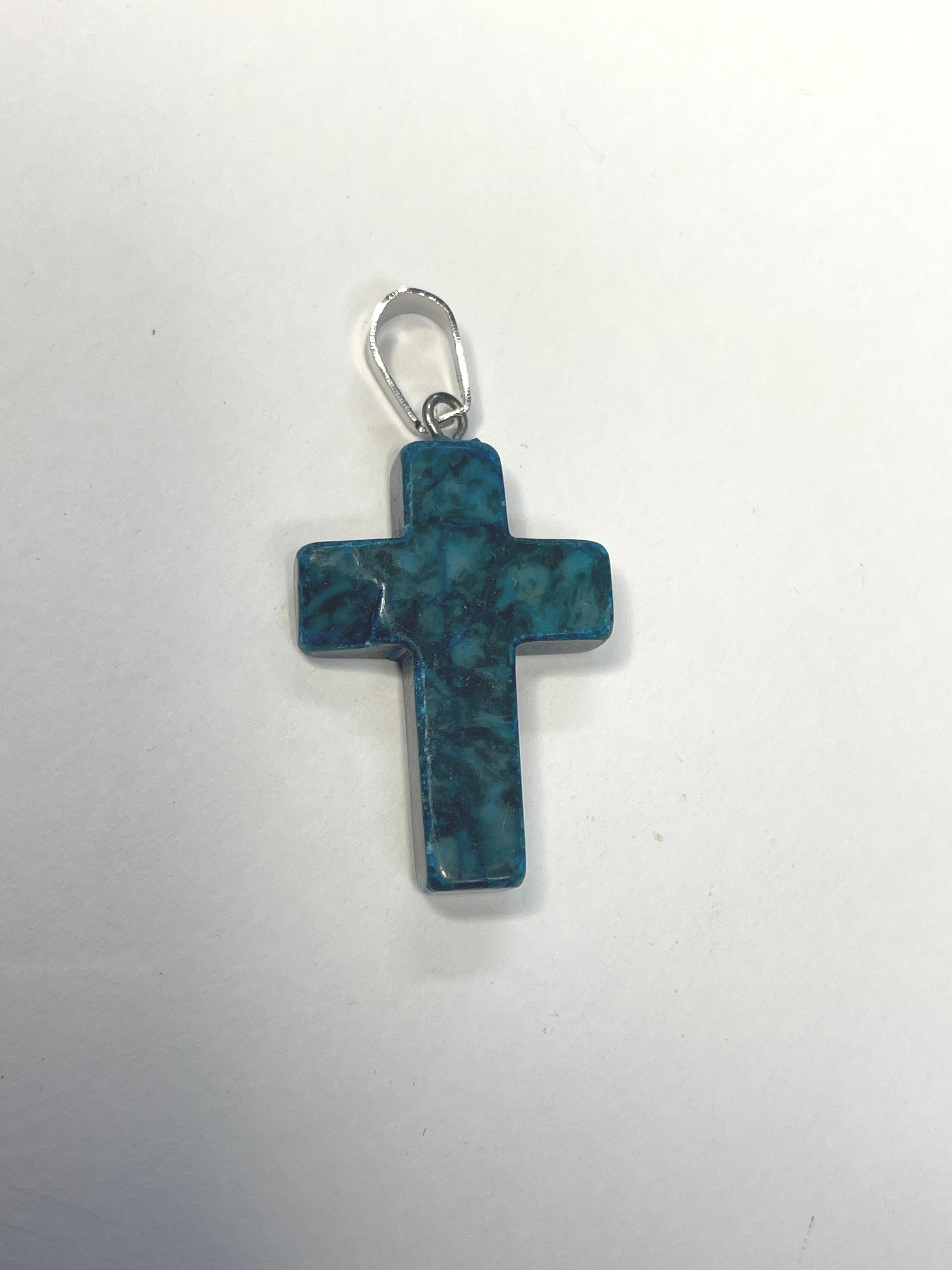 Natural Stone Cross Pendent Necklaces