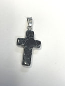 Natural Stone Cross Pendent Necklaces