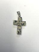 Natural Stone Cross Pendent Necklaces