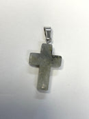 Natural Stone Cross Pendent Necklaces
