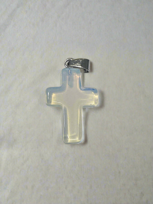 Natural Stone Cross Pendent Necklaces