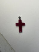 Natural Stone Cross Pendent Necklaces