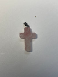 Natural Stone Cross Pendent Necklaces