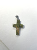 Natural Stone Cross Pendent Necklaces
