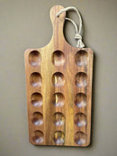 Reversible Wooden Egg Platter