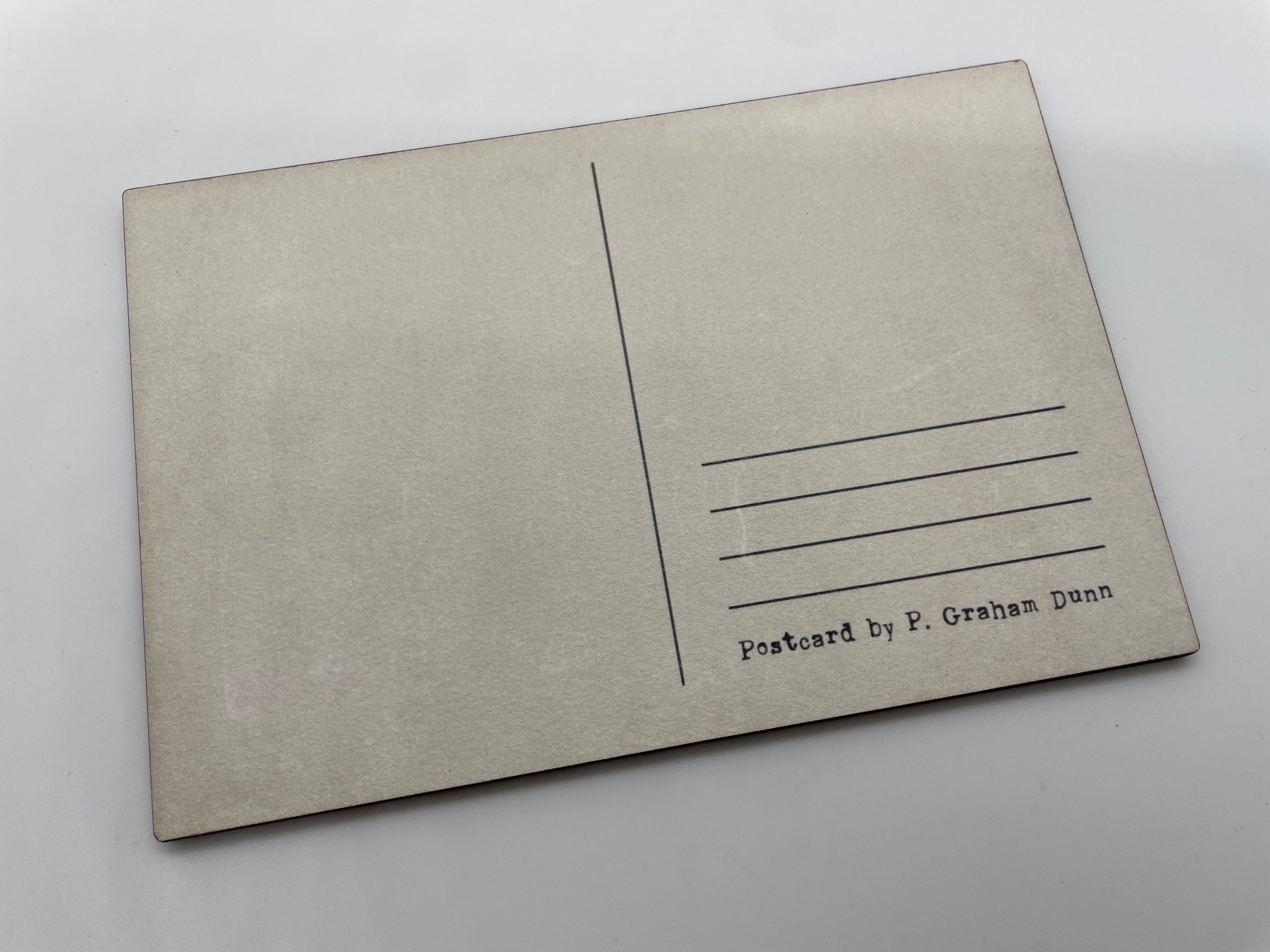 P. Graham Dunn Wooden Postcard- boy