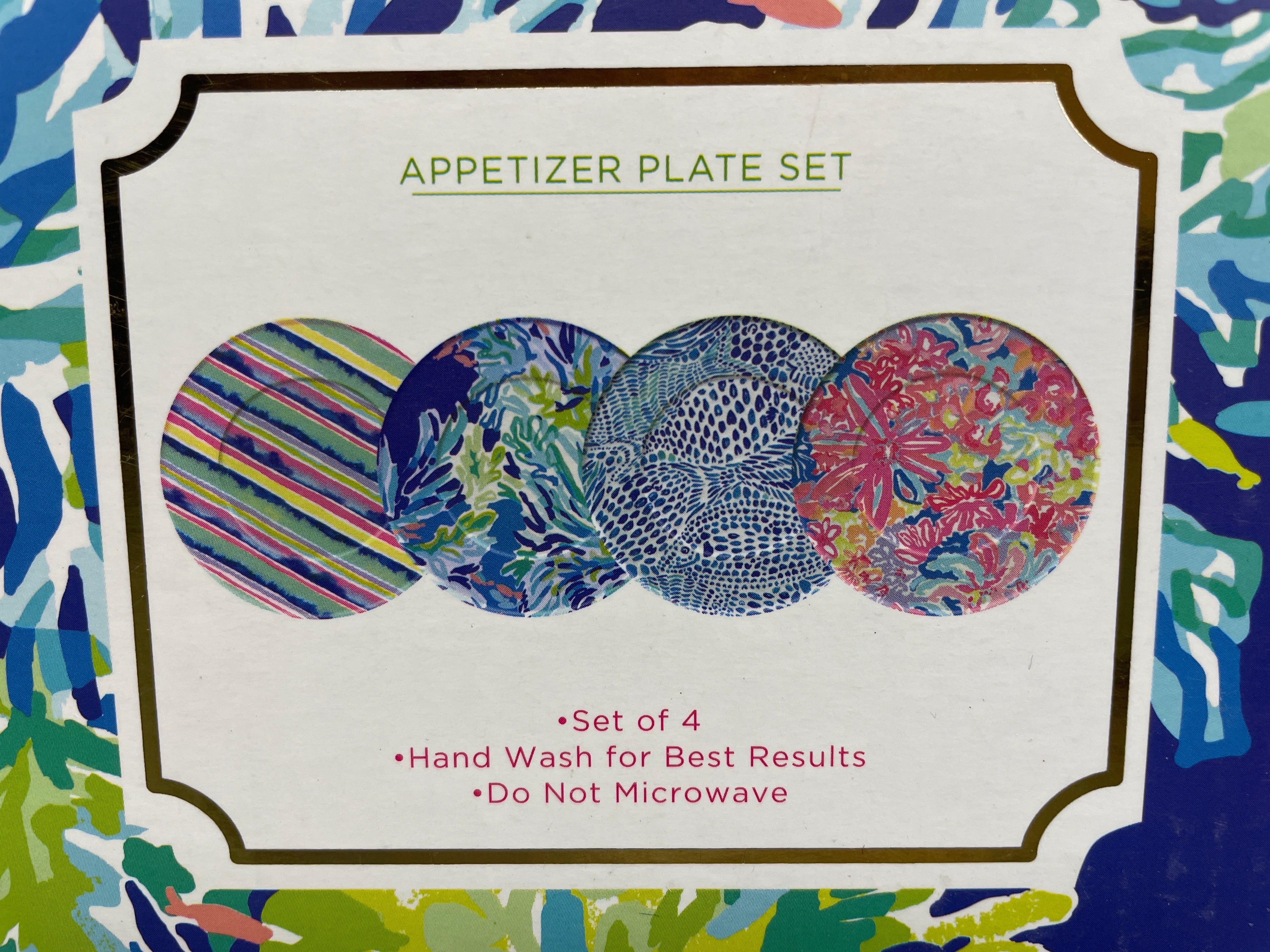 Lilly Pulitzer Appetizer Plate Set - Wade and Sea