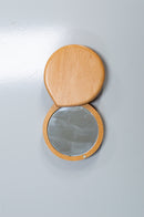 wooden personalized pocket mirror