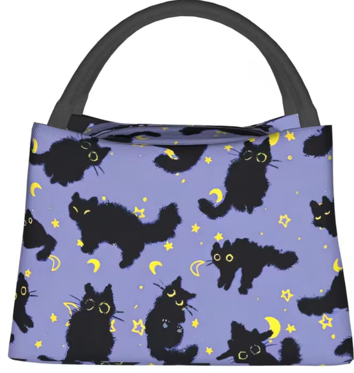 Insulted Lunch Bag - Black Cat