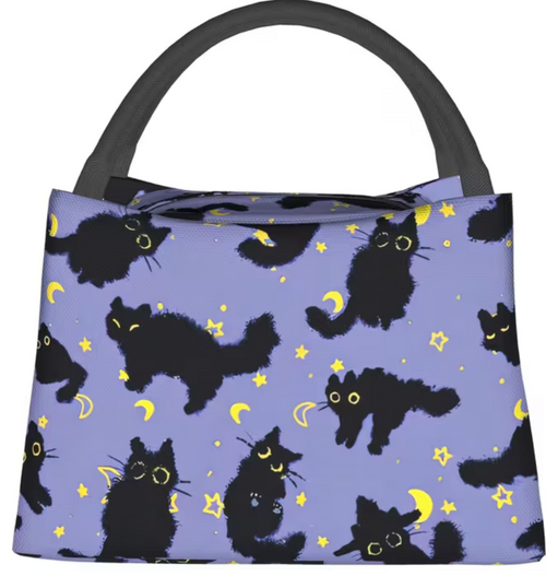 Insulted Lunch Bag - Black Cat