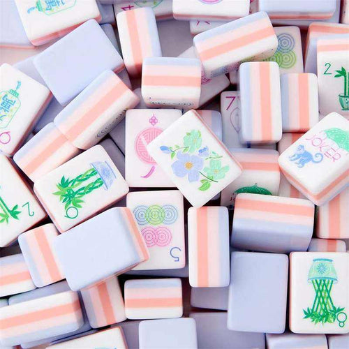 Lavender Mahjong Tile Set