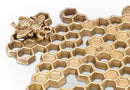 Honeycomb Trivet with Bee-8.5"L-4293