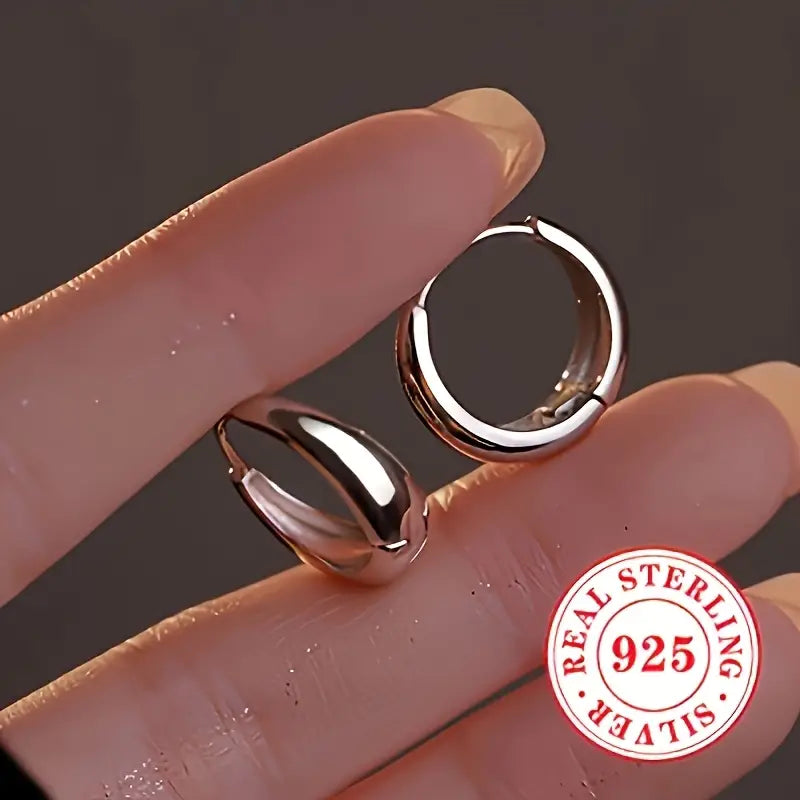 Sterling Silver Small Hoop Earrings