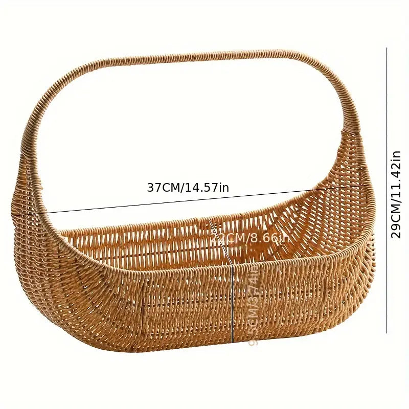 Imitation Rattan Fruit Basket