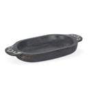 Black Wash w/ Metal Inlay Dough Bowl