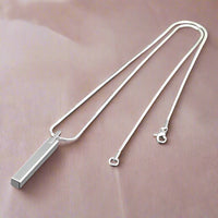 Sterling Silver Personalized Bar Necklace