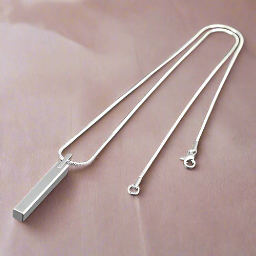 Sterling Silver Personalized Bar Necklace