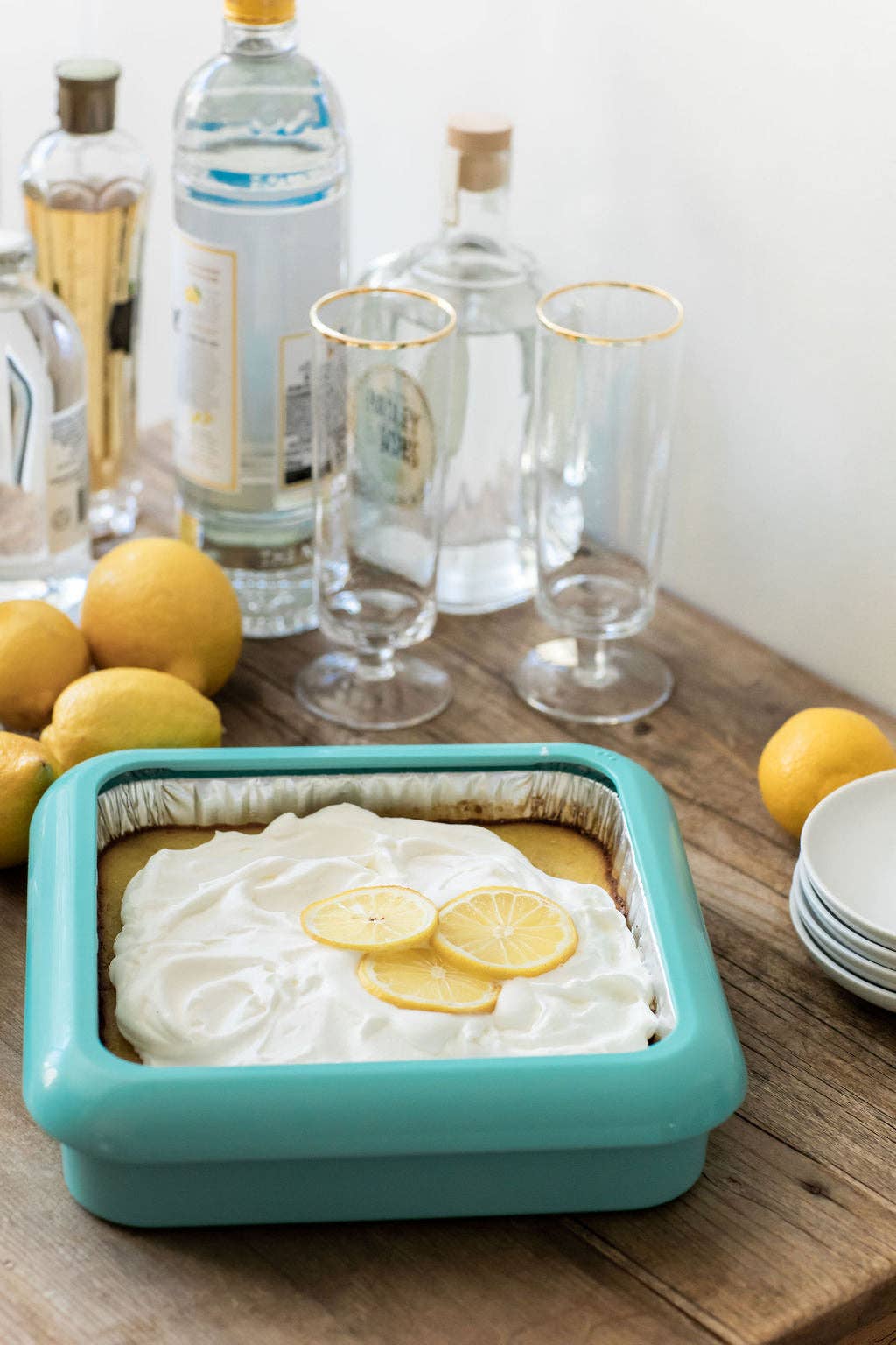 Square Set - 8x8 Pan Frame w/ Lid & Serving Spoon - Aqua