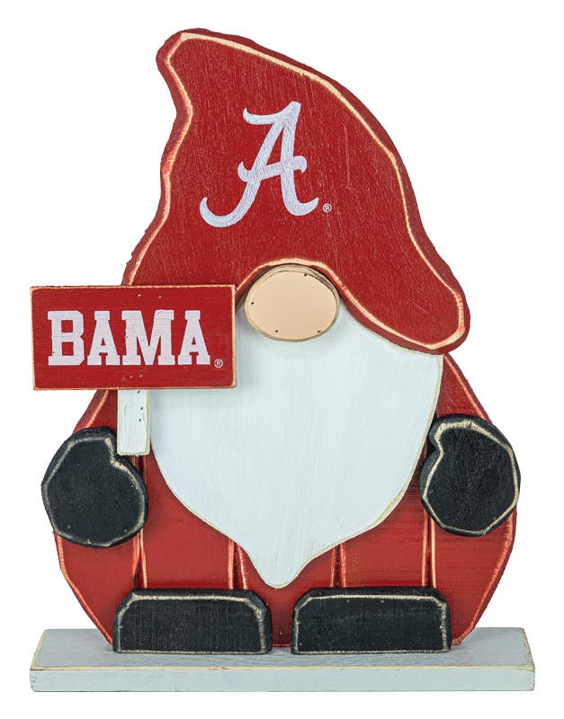 Alabama Crimson Tide Chunky 
Wood Gnome Stander (Sale Item)