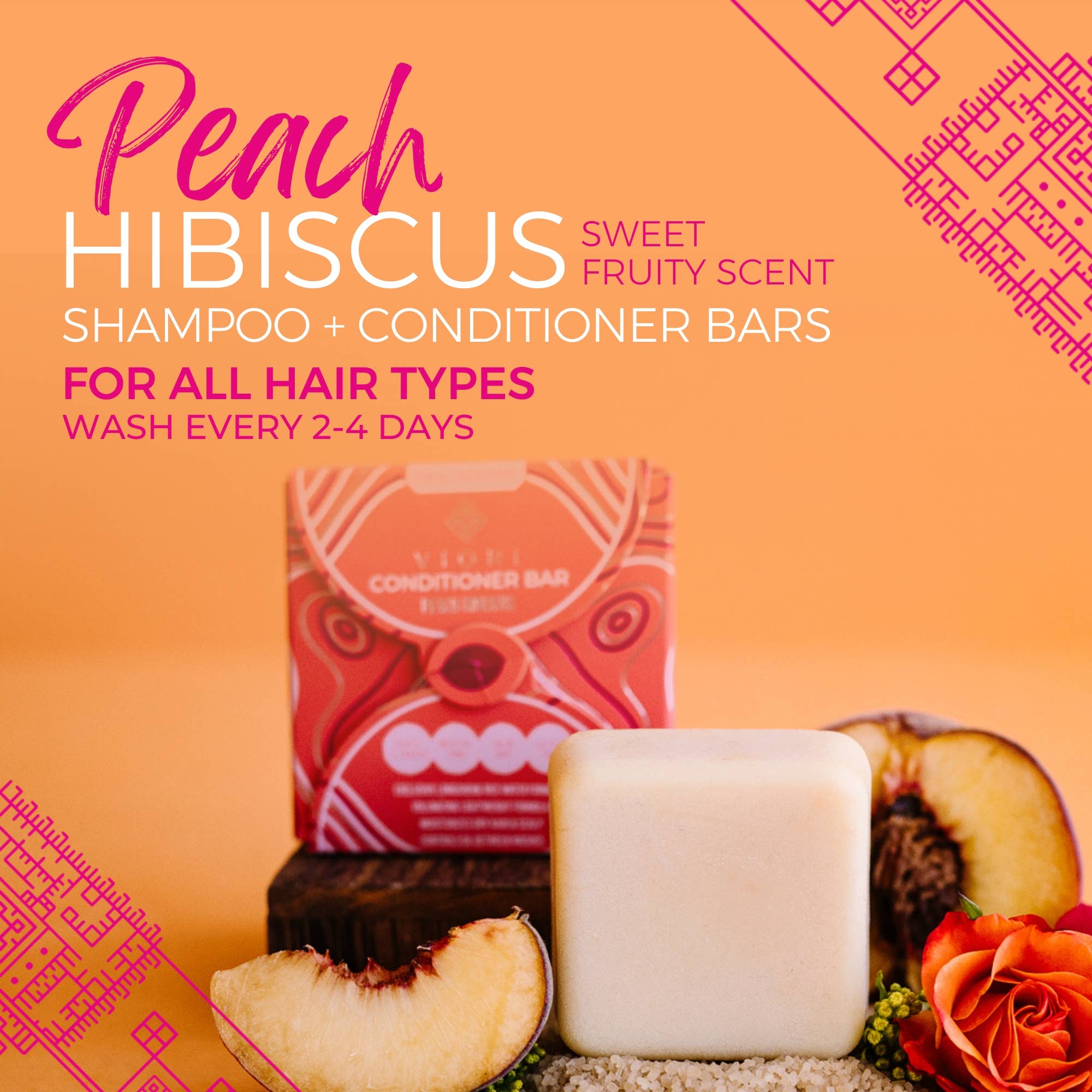 Limited Edition | Conditioner Bar | Peach Hibiscus