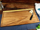 Extra Large Live Edge Square End Board with Juice Groove