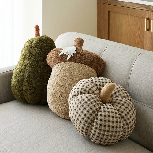 Autumn Acorn Throw Pillow