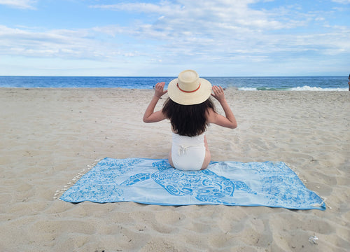 Caretta Beach Towel | Oversized Turkish Towel | Sand Free