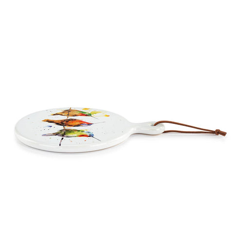 Hummers on a Wire Mini Ceramic Serving Board