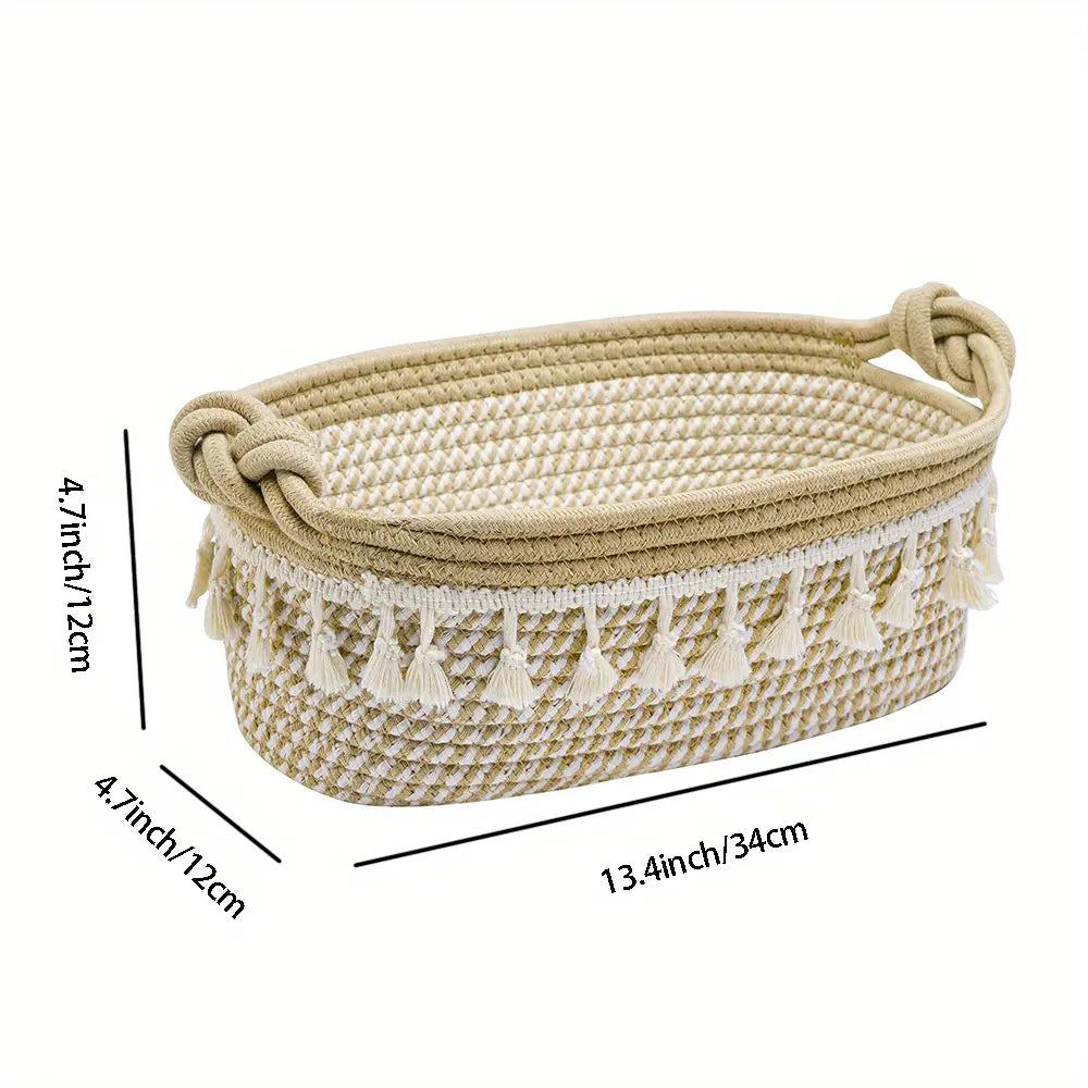 Small Cotton Woven Basket