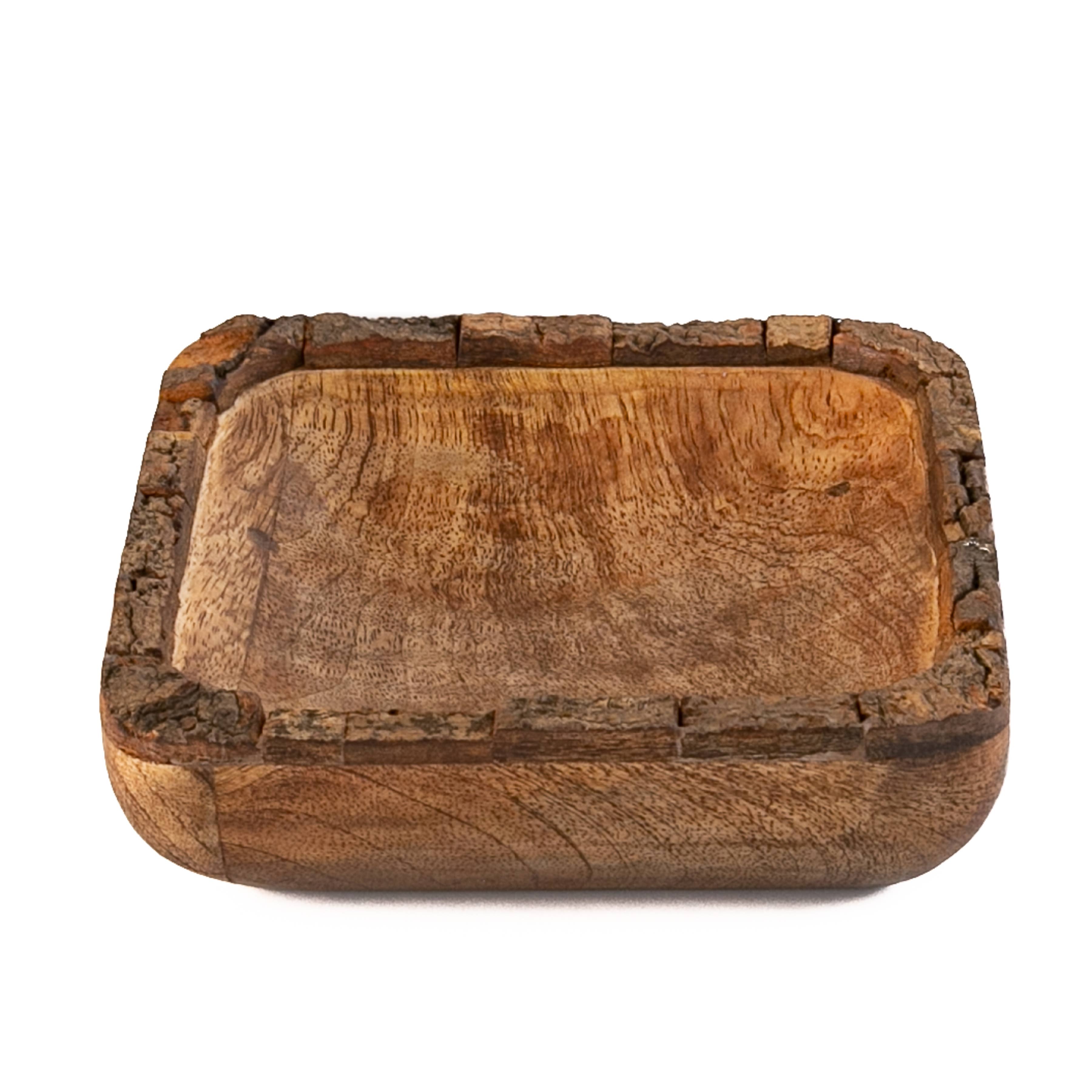 Artisan Wood 6x6x1.5 Mango Bark Bowl