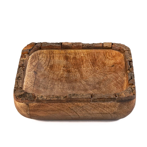Artisan Wood 6x6x1.5 Mango Bark Bowl