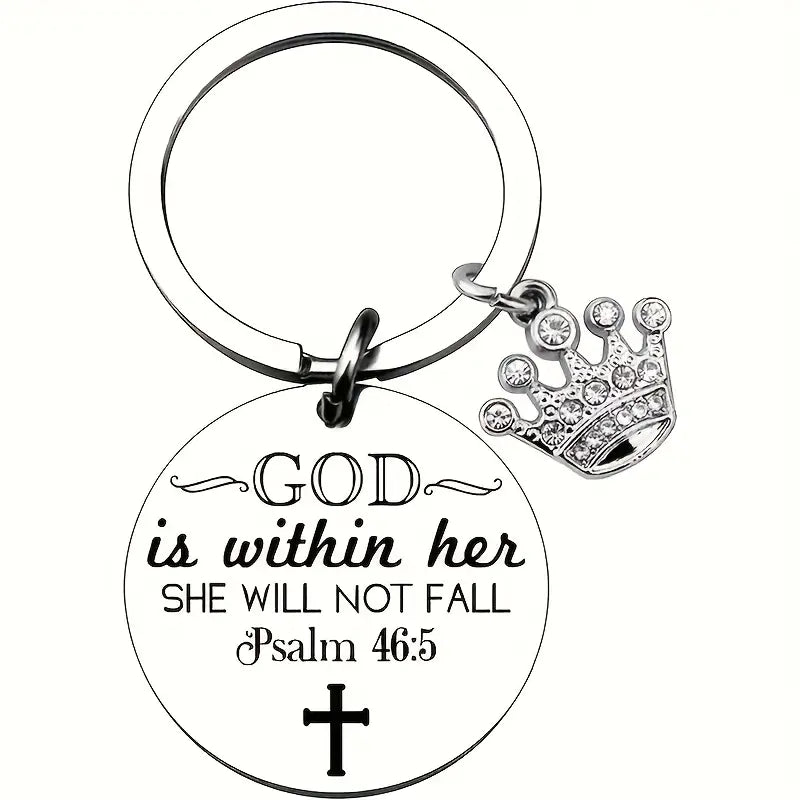 Psalm 46 Keyring